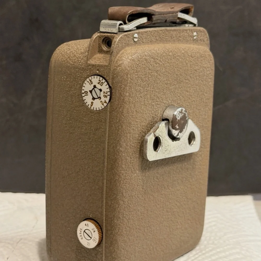 Vintage Dejur Citation Eight 8mm Movie Camera & Leather Case and Manual